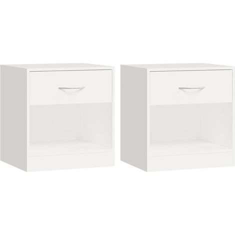 Maison Exclusive - Comodini 2 pz con Cassetto Bianchi