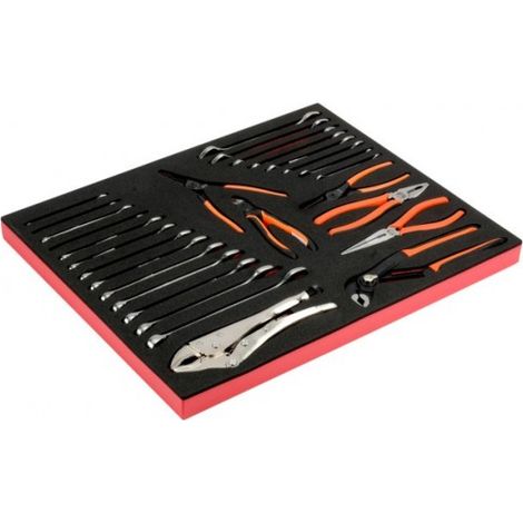 BAHCO - Jeu de clés/pinces, module mousse 3/3 Fit&Go - 28 pcs