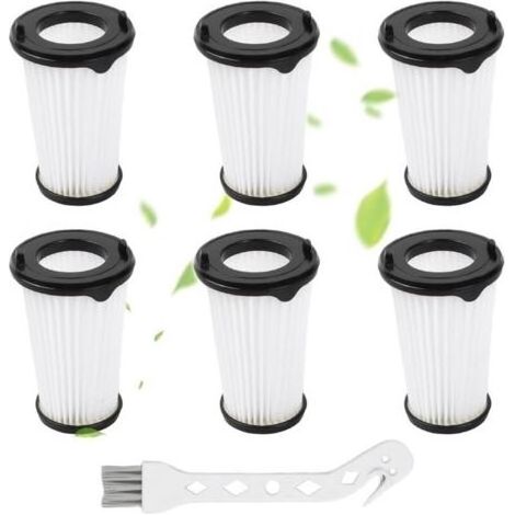 6 filtres HEPA blancs pour aspirateur AEG CX7-2 AEF150, dont 1 brosse de nettoyage (1/4)