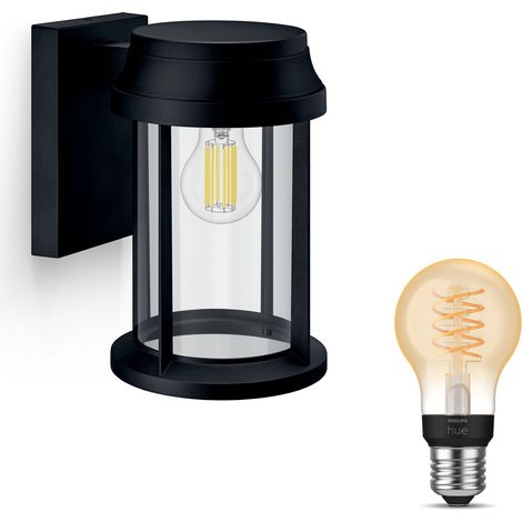 Philips Hue Bellini Applique murale d'extérieur E27 (Noir) Lumière blanche chaude - White Filament (1/5)