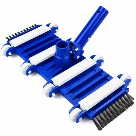 Tête d'aspiration de Spa et de Piscine Flexible avec brosses latérales Tête d'aspirateur de Piscine à Roues Professionnelle - idéale pour Les propriétaires de piscines et Les (1/5)