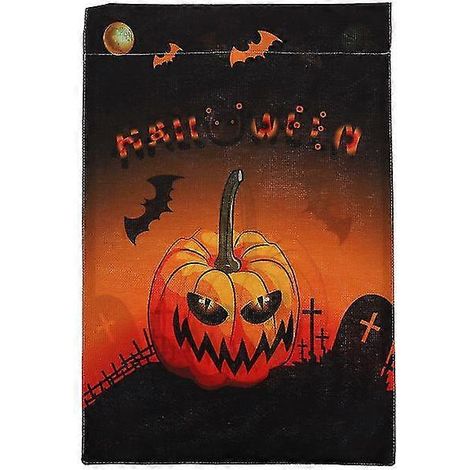 1 Stück Halloween-Gartenflagge, kreative Halloween-Gartenflagge als Ornament (1/5)