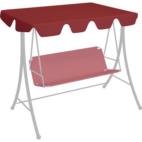Toit de rechange balançoire Bordeaux 150/130x70/105 cm 270 g/m² (1/5)