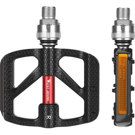 Fahrradpedal, ultraleichtes Design, Schnellverschlussmechanismus, 117Schwarz (1/2)