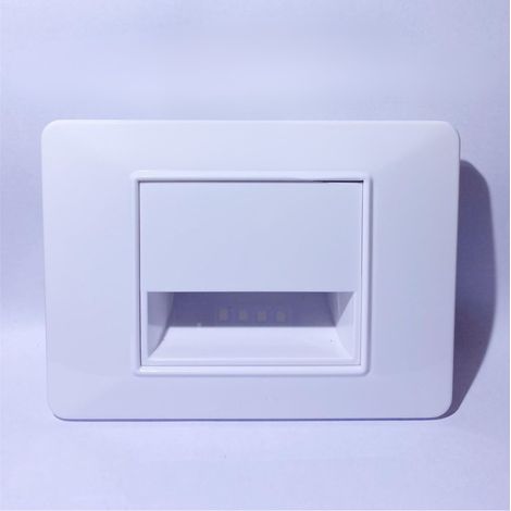 TRADE SHOP - Segnapasso Led Da Incasso Bianco 1.6w Luce Bianca -