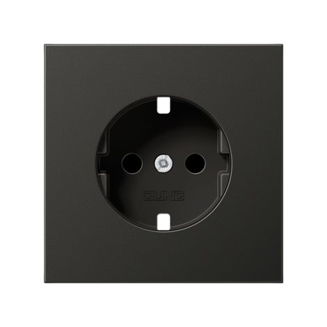 Tapa base de enchufe schuko 2P+TT ANTRACITA JUNG LS AL 1520 KI PL AN