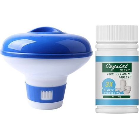 Distributeur de Chlore, Réglable Distributeur Chlore Distributeur Flottant pour Piscine,Diffuseur Chlore Piscine,Flotteur de Chlore Spa, Intérieure et Extérieure (1/5)