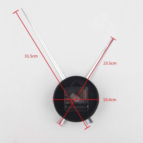 Grande horloge murale avec aiguilles 3D et mouvement à quartz, idéale pour l'artisanat et la décoration de la maison. (1/3)