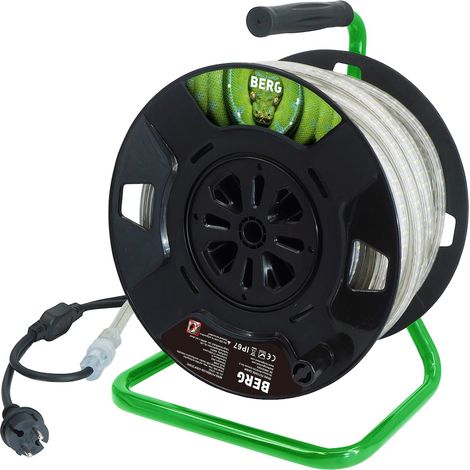 TECTOOL Ruban LED professionnel 15 m 240 W IP67 - éclairage chantier 27 000 lumens