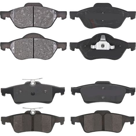 KIT PASTIGLIE FRENO ANTERIORI E POSTERIORI compatibile con RENAULT III 2 VOLUMI/CODA SPIOVENTE (BZ0/1,B3) / PASTIGLIE FRENANTI AUTO OEM P 68 050,P 68 041  P 68 024 / SOSTITUZIONE DIRETTA / BASSA POLVE