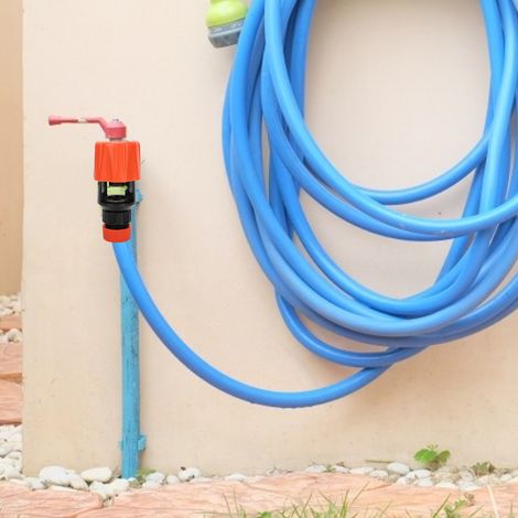 Adaptateur universel tuyau arrosage et robinet cuisine orange, outil irrigation pratique, connexion rapide (1/5)