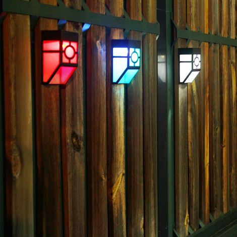 Solar-Wandleuchte im Retro-Stil, regensichere LED-Wandleuchte für den Außenbereich, geeignet für Garten und Hof (1/5)