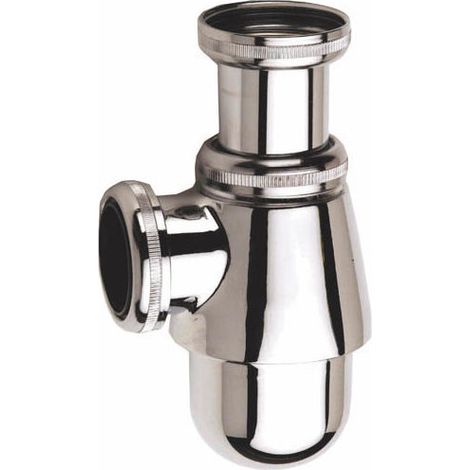 Siphon de lavabo bidet laiton chromé brillant – Hauteur réglable 100-150 mm – Diamètre entrée/sortie 32 mm – 501025 (1/5)