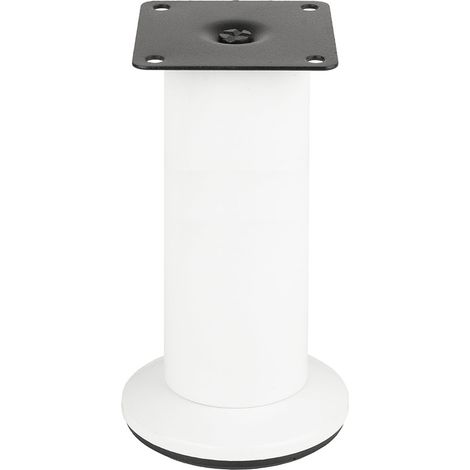FS001 Gamba per mobili regolabile da 120 mm, bianco lucido SANS MARQUE (1/2)