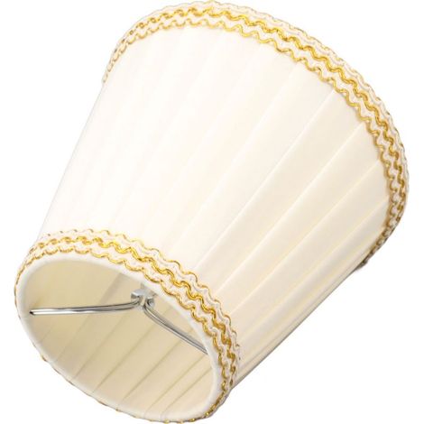 TONYSA Petit abat-jour à pince sur Table, abat-jour en tissu rustique moderne pour appliques murales, luminaires suspendus (1/4)