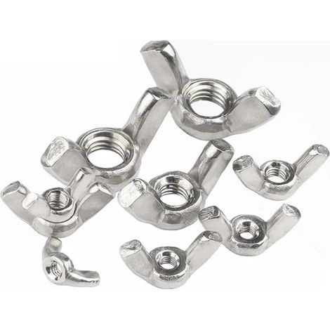 Assortiment d'écrous hexagonaux, jeu à oreilles en acier inoxydable (1/5)