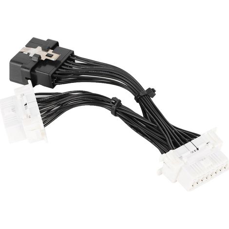 Adaptateur OBD2 16Pin 1 vers 2, câble en Y avec extension pour GPS et caméra de voiture (1/3)