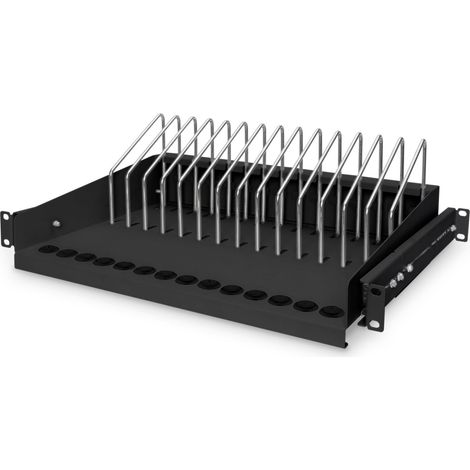 Digitus Mensola Estraibile Per Tablet, Portatili, Smartphone 175x483x340 Mm, Nero (ral 9005) (1/4)