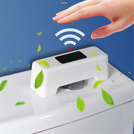 Chasse d'eau automatique, capteur infrarouge, toilettes sans contact (1/5)