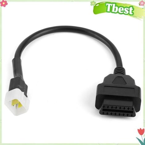 Câble adaptateur 6 broches vers OBD2 16 broches, connecteur de détection de défauts de moto avec matériau ABS pour Sinnis Lexmoto (1/4)