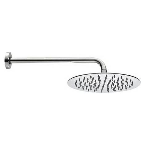 BRACCIO DOCCIA TETIS CON SOFFIONE TONDO Misura: Cromo - Diam. 30 cm