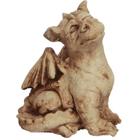 Figurines de jardin - Dragon humble en béton (1/5)