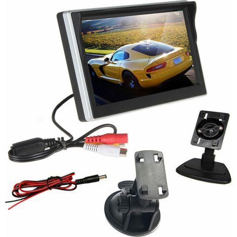 5-Zoll-Tft-LCD-Rückfahrkamera mit Unterstützung für Autokamera/DVD/Überwachungskamera/Decoder/Satellitenempfang, Van-Rückfahrkamera, Sicherheitsmonitor und