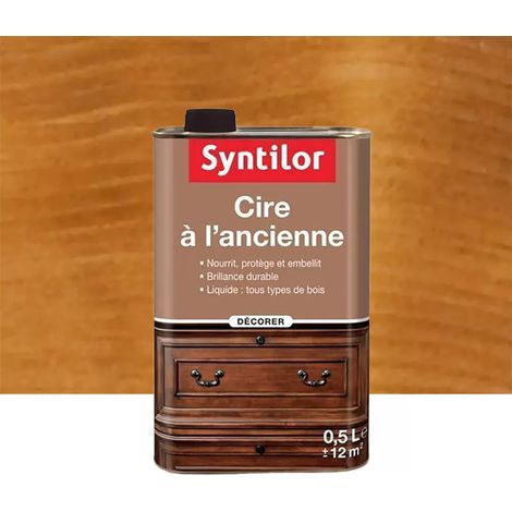 Cire à l'ancienne liquide Syntilor chêne moyen 0,5 L (1/2)