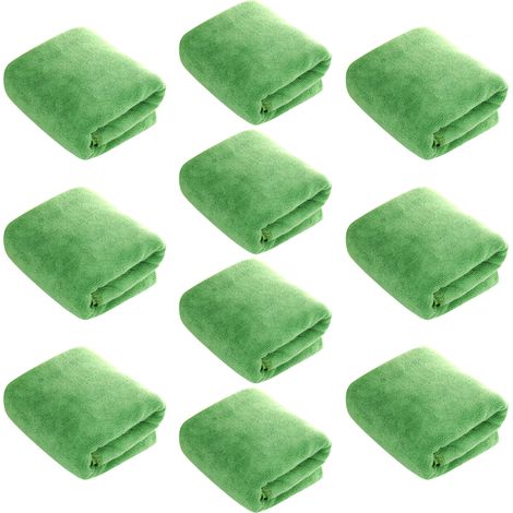 Lot de 10 serviettes de coiffure professionnelles à séchage rapide pour les cheveux, les mains et le visage. Idéales à la maison, en salon de coiffure, en spa ou chez le barbier.
