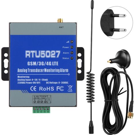 Transducteur d'alerte analogique GSM 100-240V (prise UE) Contrôleur de surveillance d'état d'alarme de puissance (1/5)