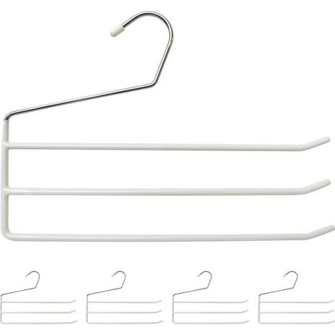 Grucce multi pantaloni set da 5 - binari metallici salvaspazio