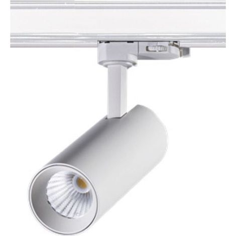 Foco Carril Led 4 Vías Trifásico, 3 Encendidos, 30w CTT Cambio Tono (1/2)