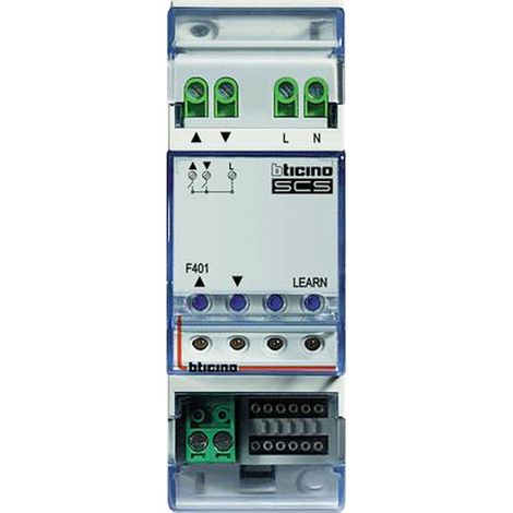 Attuatore con 2 relè interni interbloccati Bticino F401 (1/2)