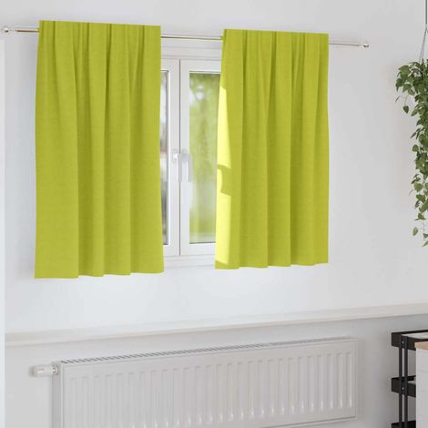 Cortinas opacas con cortinas Verde Poliéster (1/5)