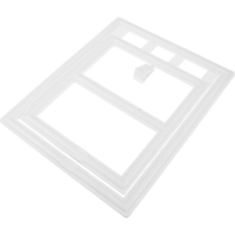 Baluue Porte Moustiquaire pour Chat et Chien en Plastique Blanc (1/5)