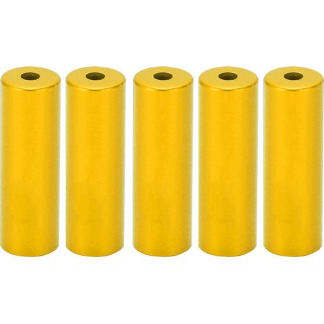 Capuchon en alliage d'aluminium pour tube de câble de dérailleur vélo, 4mm, accessoires dorés (1/5)