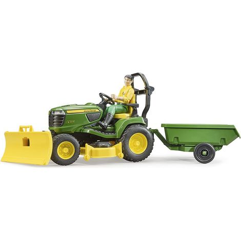 62104 - Bworld Tracteur à gazon avec remorque