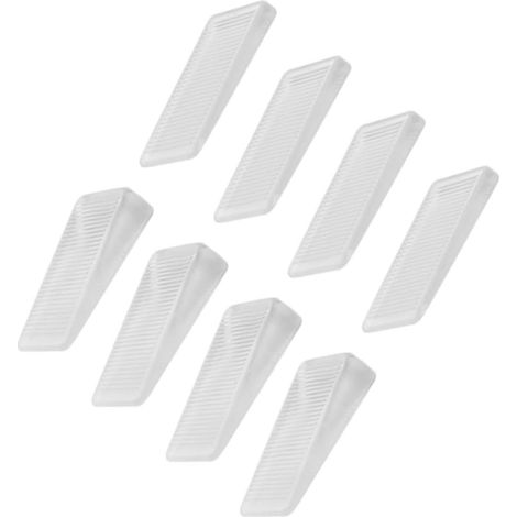 Lot de 16 cales de porte transparentes et clous de nivellement (1/5)