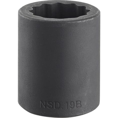Douille pour clé à choc Bi-Hexagone, 36mm Carré 1/2" ( Prix pour 1 ) (1/2)