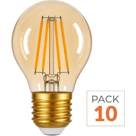 Ampoule LED E27 Filament 4W G45 240° Dimmable (Pack de 10) - Bla