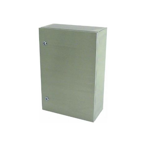 Coffret industriel acier inoxidable 304L 800x600x250mm finition brossé porte pleine IK10 IP66 LA BUSSIERE