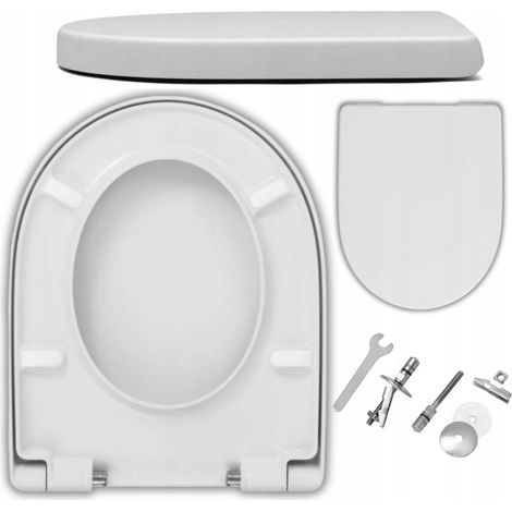 Abattant WC Geberit iCon/Keramag iCon – Duroplast antibactérien, fermeture amortie, siège amovible, charnières inox (1/5)
