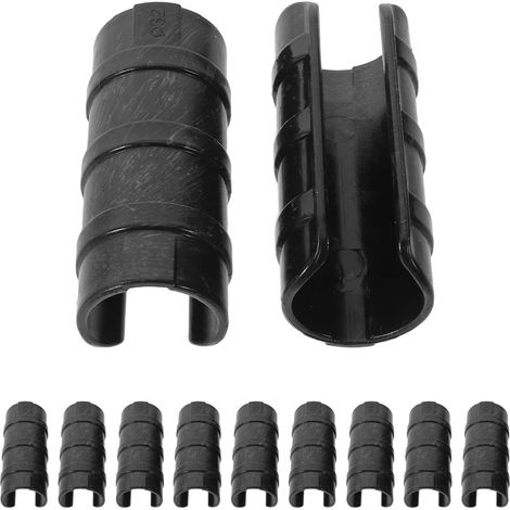 Lot de 30 Clips en Plastique Noir pour Serrage à Légumes Pinces de Serrage Compatibles Tubes 1 Pouce Fixation Stable pour Film Plastique Accessoires d (1/4)