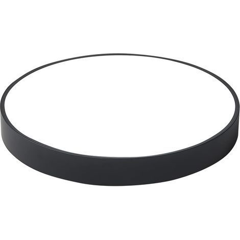 12W Plafonnier LED avec Détecteur de Mouvement, 1200LM 6500K Lampe de Plafond avec détecteur de Radar pour Escaliers, Couloir, Véranda, Garage Noir (1/5)