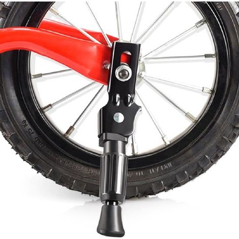 Béquille latérale pour vélo enfant, support de stationnement avec repose-pied antidérapant, réglable, pour vélos avec roues de 14 pouces (1/5)