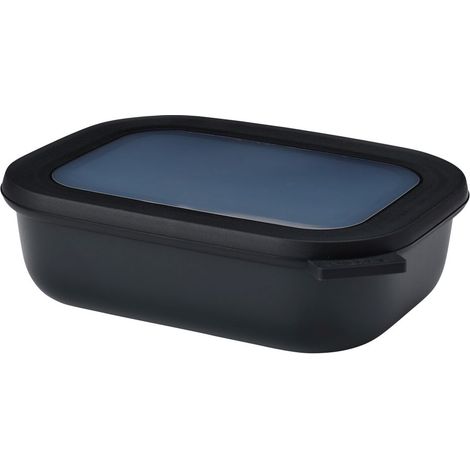 Mepal multi cuenco cirqula rectangular 1000 ml - negro nórdico (1/5)