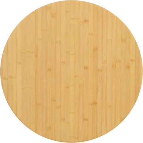 Tablero de mesa de bambú Ø70x2,5 cm