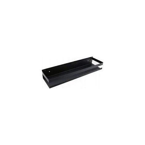 Étagère À Épices Murale Perforée Porte-Épices En Acier Inoxydable Étagère À Épices De Rangement De Cuisine, Noir 40cm (1/5)