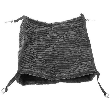 Double-Layer Hammock with Plush Bedding, Cozy Winter Nest for Small Pet Cages, Ideal for Hamsters HAMMOCK