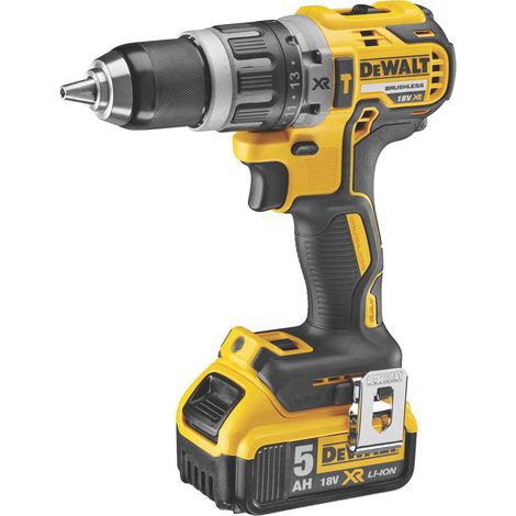 DeWalt TRAPANO AVVITATORE CON PERCUSSIONE BRUSHLESS 18V DCD796P2-QW 2 batterie 5,0 Ah (1/2)